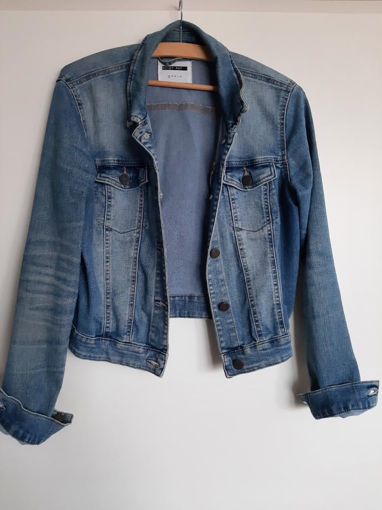 Spijkerjasje Noisy May als NIEUW!!!, Blauw, Ophalen of Verzenden, Zo goed als nieuw, Maat 34 (XS) of kleiner