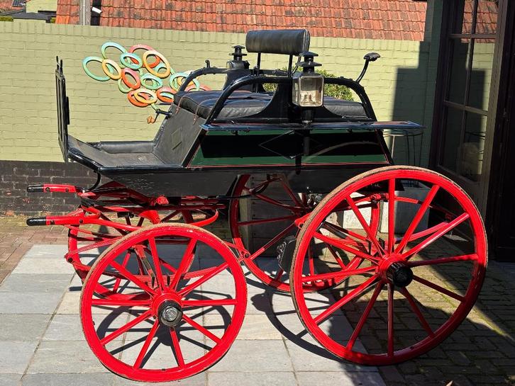 Antieke koets antiek rijtuig dos a dos, Dieren en Toebehoren, Rijtuigen en Koetsen, Gebruikt, Overige typen, Pony