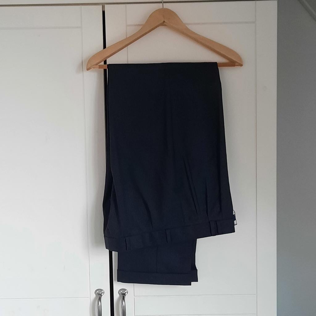 Nette zwarte wollen pantalon van het Duitse merk City Design, Kleding | Heren, Maat 48/50 (M), Zwart, Ophalen of Verzenden, Zo goed als nieuw
