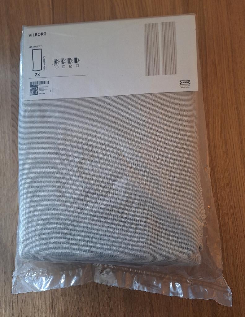 Vilborg deels verduisterend gordijnen, Huis en Inrichting, Stoffering | Gordijnen en Lamellen, Ophalen, Crème, 100 tot 150 cm