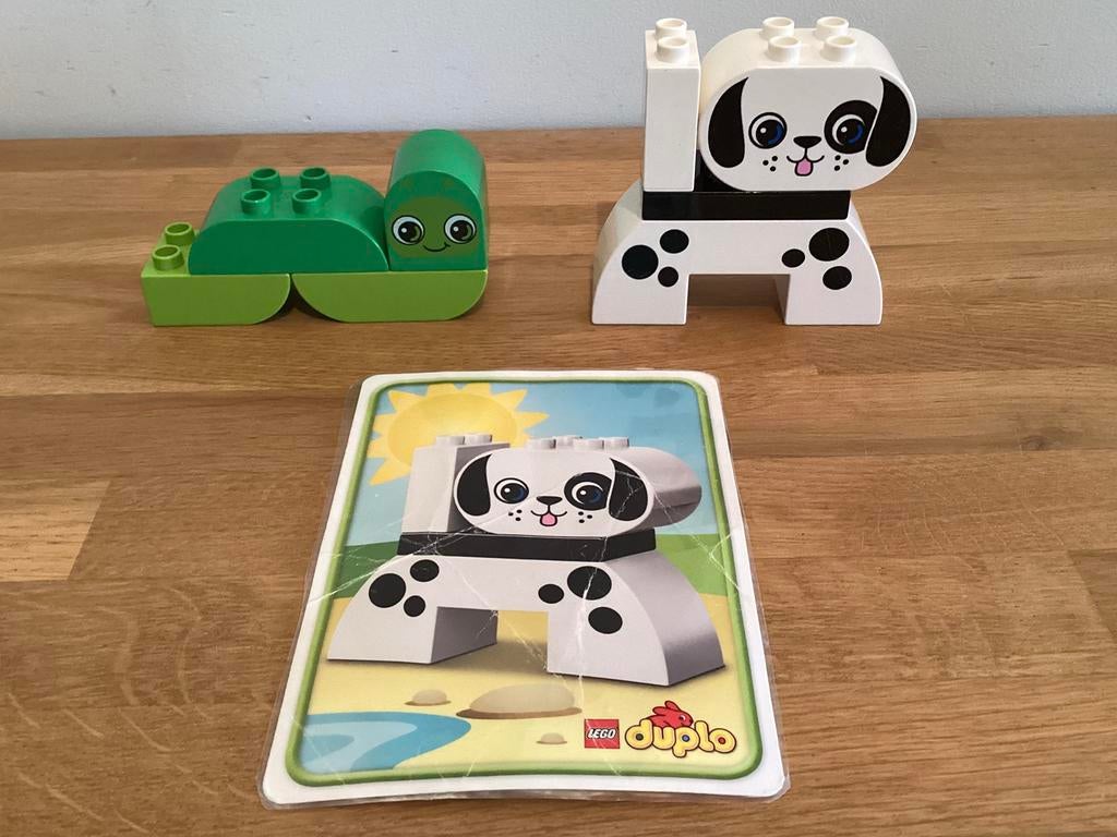 Duplo bouwpakketje hond en rups, Ophalen of Verzenden, Zo goed als nieuw, Duplo