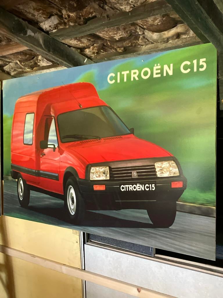 13 Citroën dealer platen: C15 en BX en meer, Ophalen of Verzenden, Gebruikt, Auto's