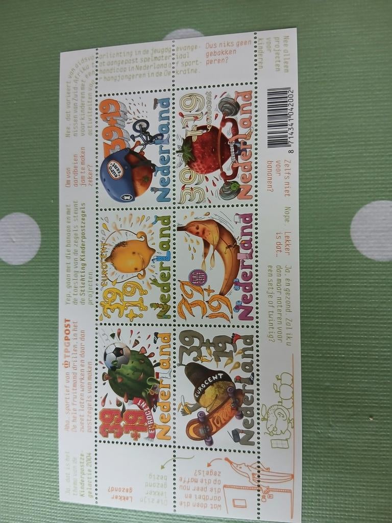 Kinderpostzegels Nederland 2004, Postzegels en Munten, Postzegels | Nederland, Ophalen of Verzenden, Na 1940, Postfris