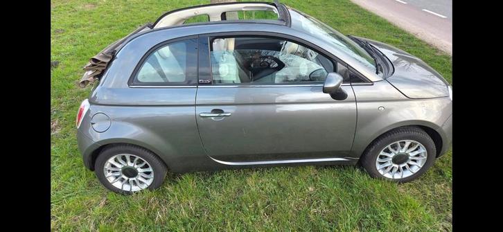 Fiat 500 Cabriolet 1.2i  Nieuwe APK en groot onderhoud!, Auto's, Fiat, Bedrijf, 500C, ABS, Airbags, Airconditioning, Alarm, Boordcomputer