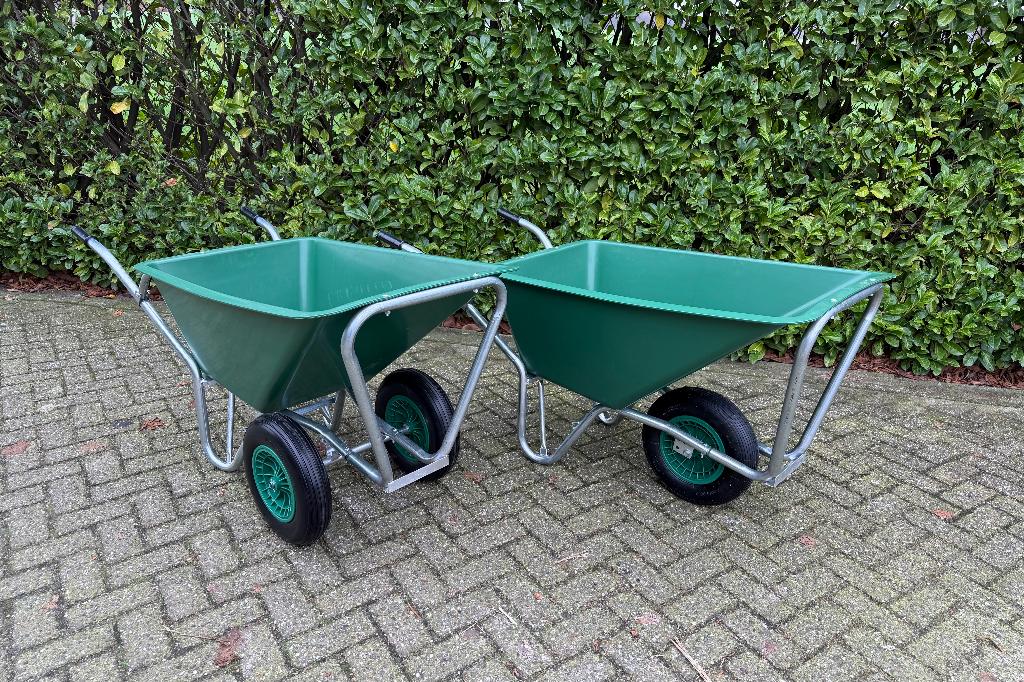 Mest Kruiwagen 2 wielen 170 ltr + antilek bnd STUNTPRIJS, Ophalen, Nieuw, Handmatig, Eenwielig