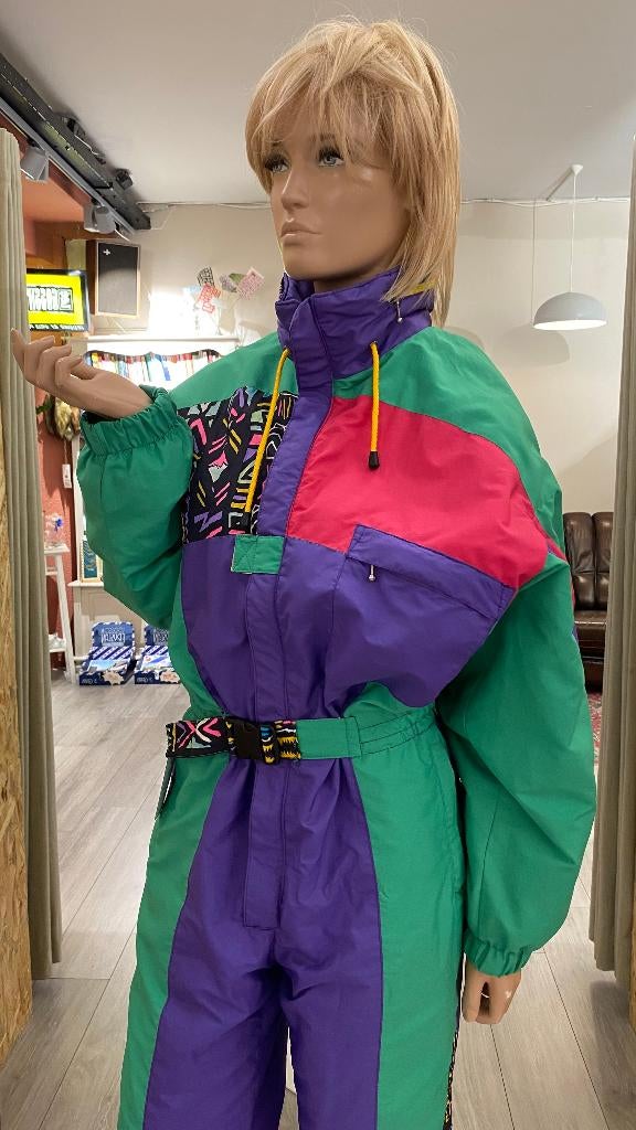 Vintage skipak uit 1985, Kleding | Dames, Wintersportkleding, Maat 38/40 (M), Ophalen of Verzenden, Zo goed als nieuw, Hudson