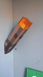 Minecraft Fakkel - Elektrisch & Decoratief, Huis en Inrichting, Ophalen of Verzenden, Nieuw, Kunststof, Minecraft