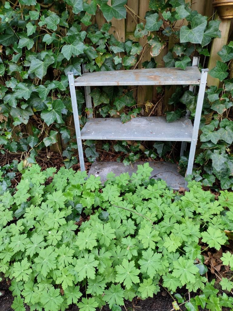 2x tuinrek voor potten, decoratie, planten, schalen etc, Tuin en Terras, Tuinwanddecoratie, Ophalen