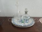 Dienblad met glaswerk, Antiek en Kunst, Antiek | Glas en Kristal, Ophalen