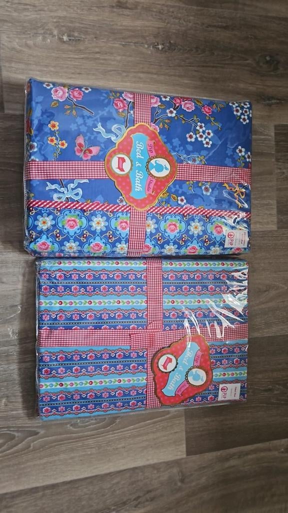 Nieuw Pip Studio dekbed en hoeslaken set, Blauw, Ophalen of Verzenden, Deken of Dekbed, Nieuw
