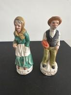 Vintage porseleinen boerenfiguren – set van 2, Verzamelen, Ophalen of Verzenden, Gebruikt, Mens