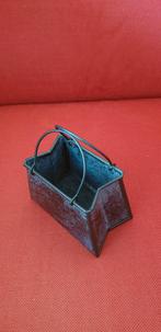 Tasje metaal voor sleutels, decoratie 10 cm brocante vintage, Ophalen of Verzenden