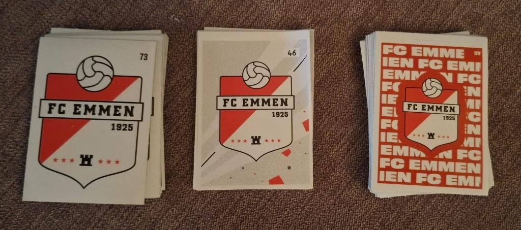 FC Emmen stickers, Verzamelen, Sportartikelen en Voetbal, Ophalen of Verzenden, Zo goed als nieuw, Overige binnenlandse clubs