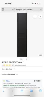 7 x Ikea Flisberget zwarte kast deuren te koop!, Ophalen, Zo goed als nieuw