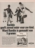 Retro reclame 1974 Nutricia Bambix jongetjes bokjespringen, Verzamelen, Verzenden, Overige typen