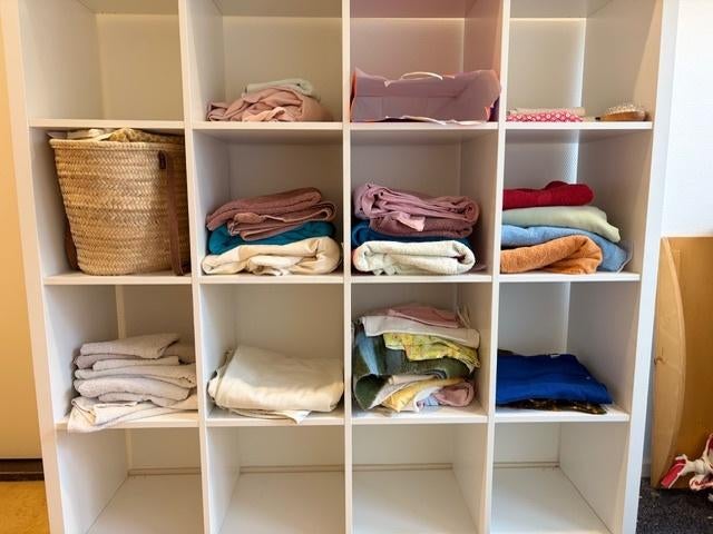 IKEA Kallax kast 4x4 vakken - Wit, Huis en Inrichting, Kasten | Boekenkasten, Ophalen, Met plank(en), Strak, 100 tot 150 cm