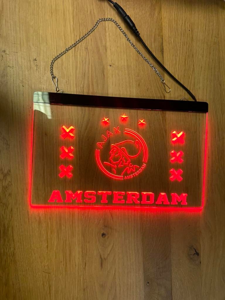 Ajax amsterdam led bord NIEUW, Ophalen of Verzenden, Nieuw, Reclamebord