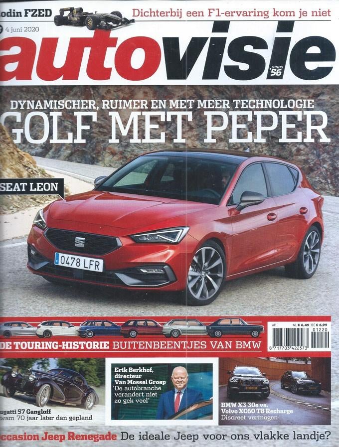 Autovisie 12 2020 : BMW Touring - Jeep Renegade - Volvo XC60, Ophalen of Verzenden, Gelezen, Algemeen
