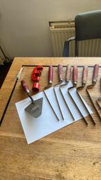 Troffel melkmeisje en 7 voegijzers, Verzenden, Gebruikt