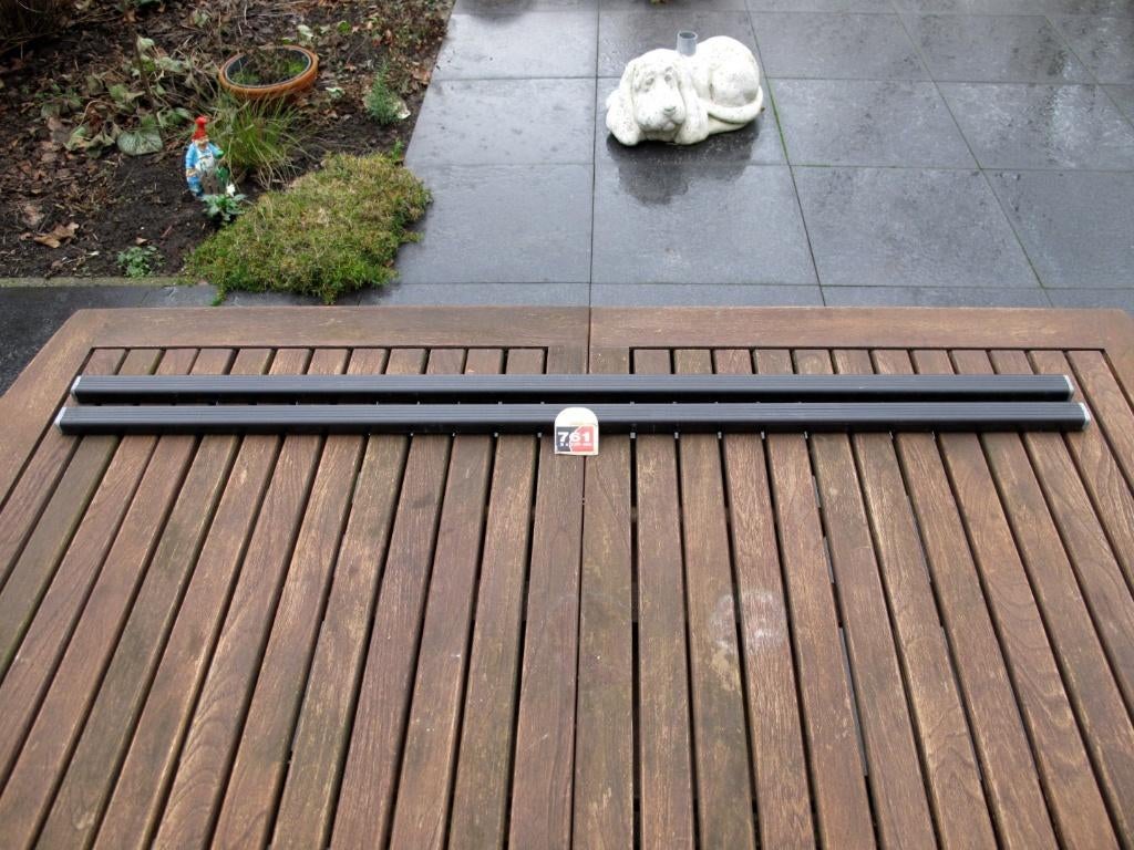 Thule 761 stalen Squarebar dakdrager stangen van 120 cm, Ophalen of Verzenden, Gebruikt