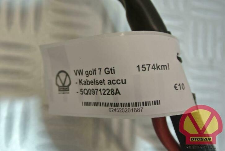 vw golf 7 kabelset accu kabel set 5q0971228a, Gebruikt, Volkswagen, Volkswagen AG, Berliner Ring 2
38440  Wolfsburg, DE