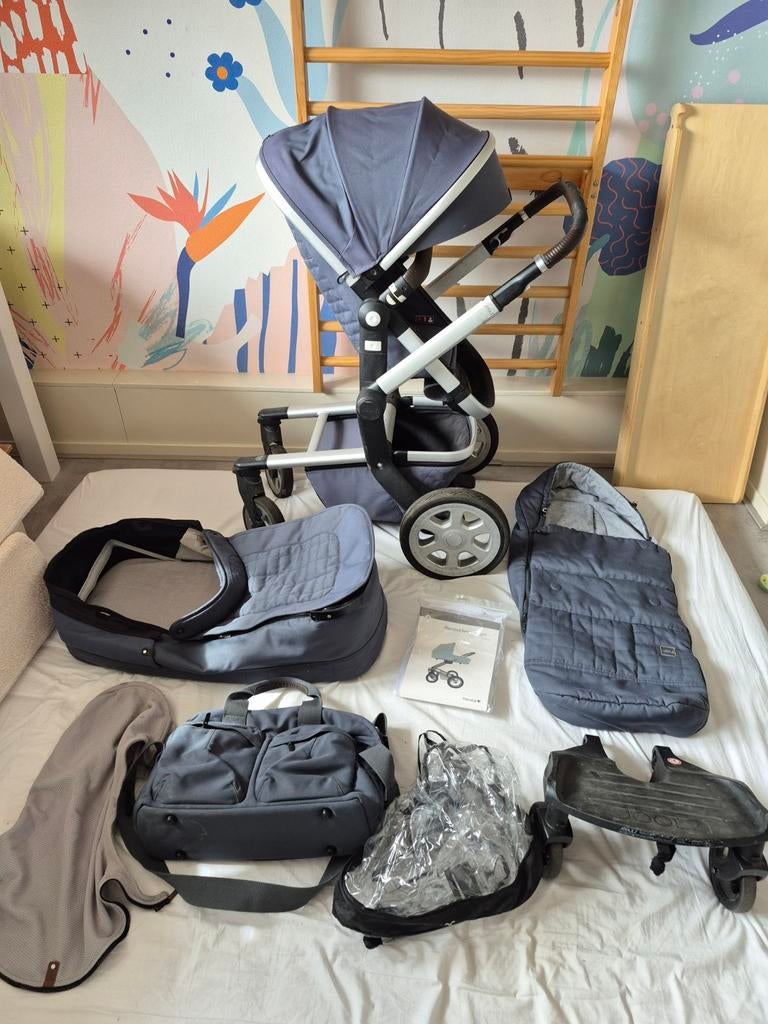 Joolz Day kinderwagen grijs groen, Kinderen en Baby's, Kinderwagens en Combinaties, Ophalen, Gebruikt, Overige merken, Verstelbare duwstang