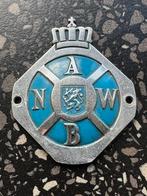 Blauw ANWB embleem. WW A.N.W.B. logo voor een oldtimer motor, Verzamelen, Ophalen of Verzenden, Gebruikt, Gebruiksvoorwerp