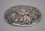 Zilveren grote antieke broche nr.1481, Verzenden, Zilver, Broche