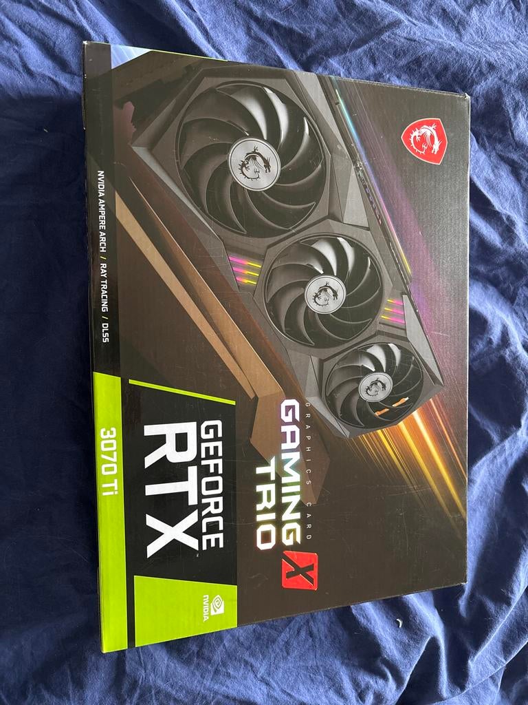 MSI GeForce RTX 3070 Ti Gaming X Trio, Computers en Software, Videokaarten, GDDR6, PCI-Express 4, Ophalen of Verzenden, Zo goed als nieuw