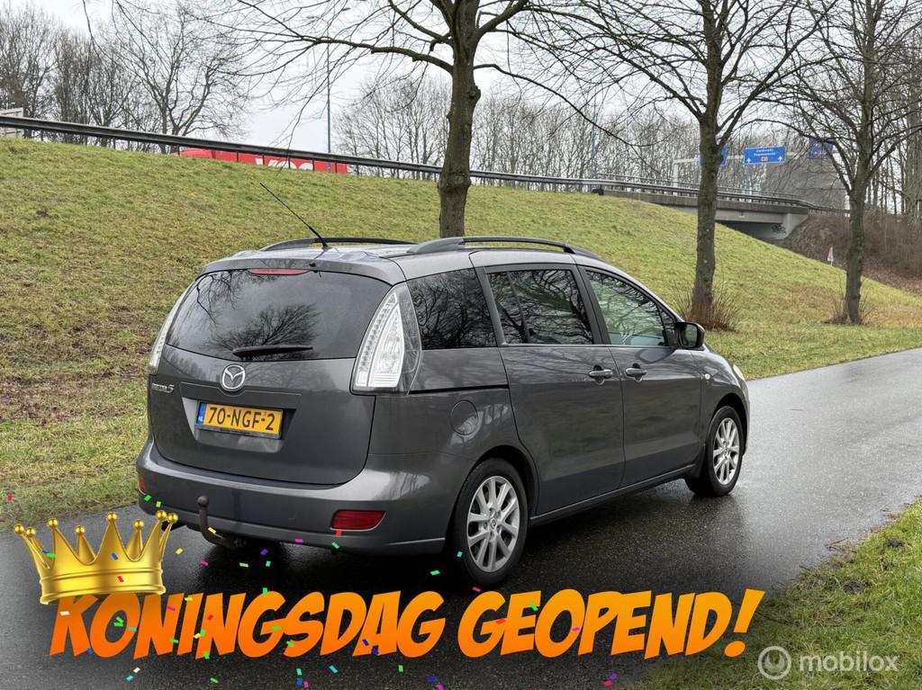 Mazda 5 2.0 Katano*7 PERS*NEW APK 03/27*AIRCO*TREKHAAK, Auto's, Mazda, 145 pk, Gebruikt, Zwart, 4 cilinders