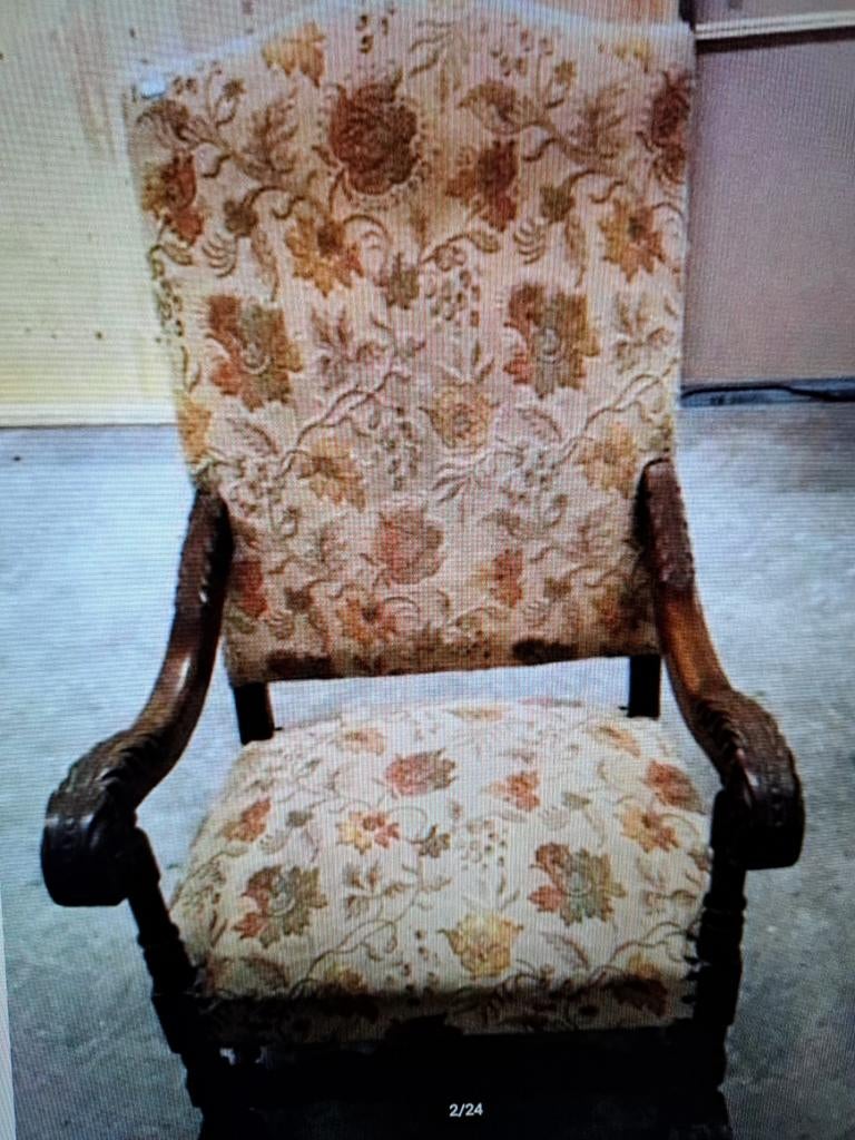 Fauteuil stoel, Huis en Inrichting, Fauteuils, Ophalen, Gebruikt, 75 tot 100 cm, 50 tot 75 cm