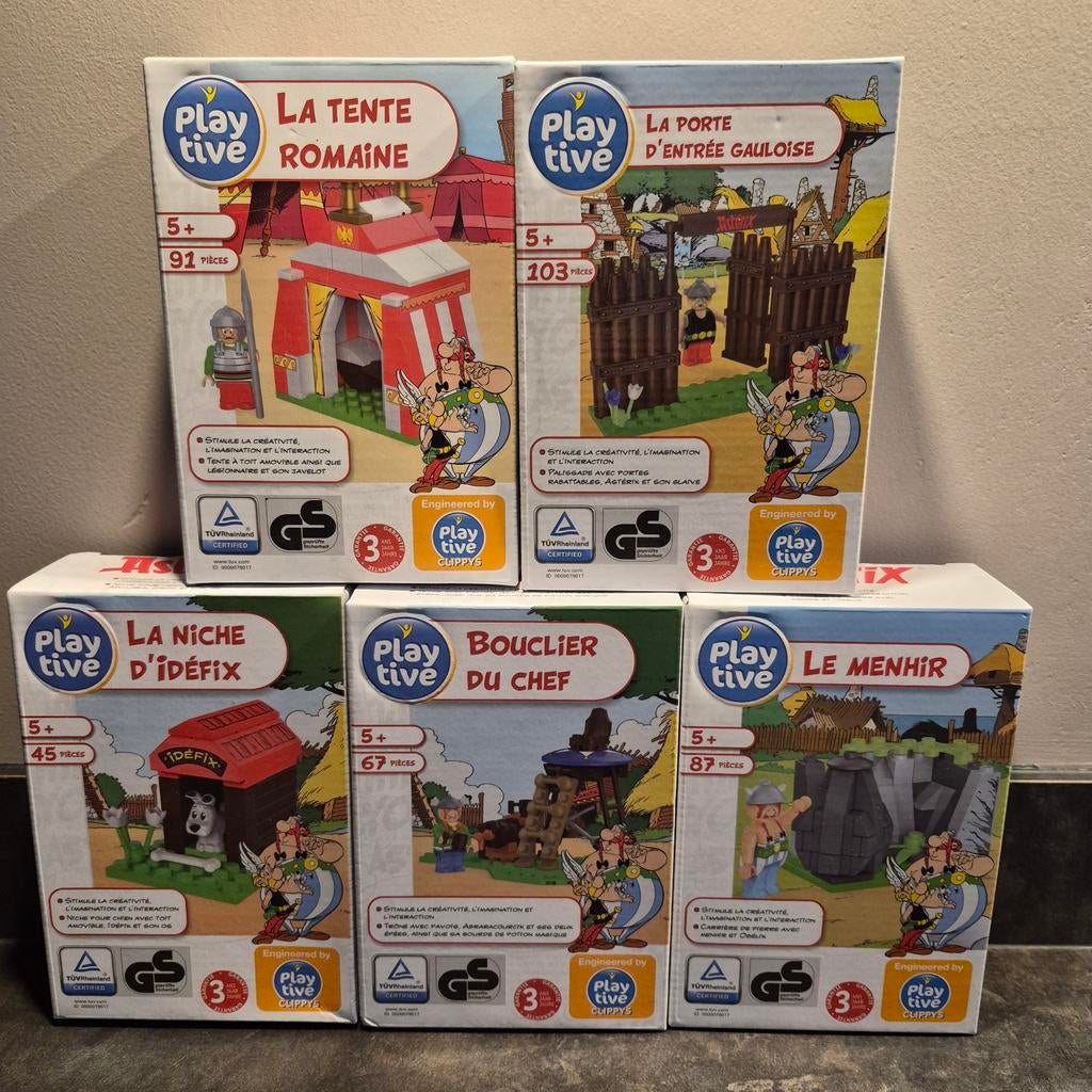 5 nieuwe Asterix bouwdozen - Playtive Frankrijk, Ophalen of Verzenden, Asterix en Obelix, Nieuw, Beeldje of Figuurtje