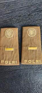Rangonderscheidingstekens Polri Indonesië politie jaren 50, Verzamelen, Militaria | Algemeen, Ophalen of Verzenden, Nederland