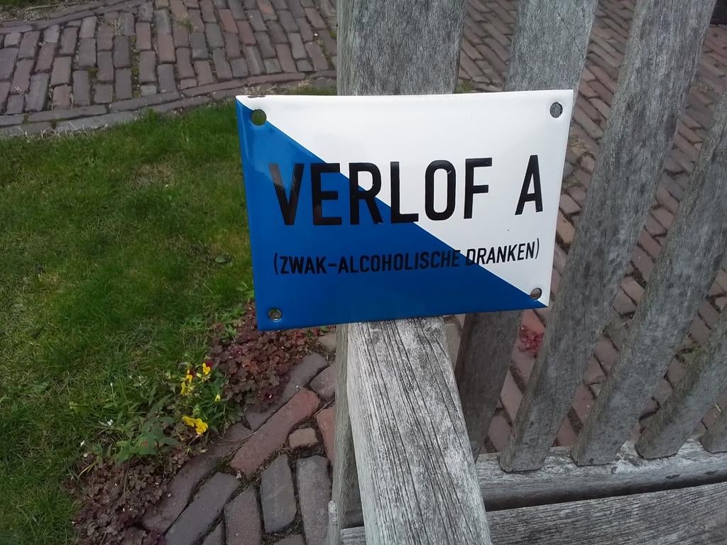 Emaille reclamebord, Verzamelen, Merken en Reclamevoorwerpen, Ophalen of Verzenden, Gebruikt, Reclamebord