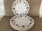 Royal Albert SWEET VIOLETS ONTBIJTBORDJES 6 stuks, Ophalen of Verzenden