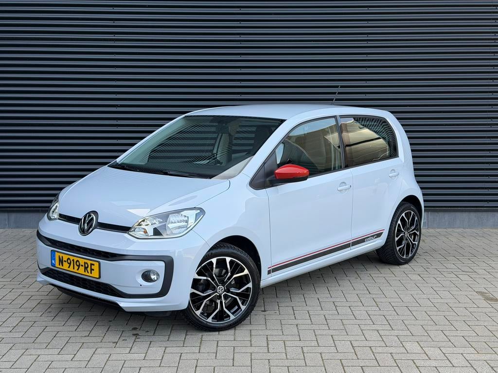 Volkswagen Up! 1.0 |Airco|Cruise|Stoelverw|PDC|16 LMV|5 deur, Voorwielaandrijving, Stof, 4 stoelen, Wit