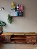 Dressoir massief sloophout Bali - Daan Hout, Ophalen, Gebruikt, 150 tot 200 cm, Met lade(s)