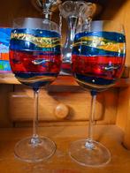 Twee wijnglazen met 'Happiness' opdruk, Ophalen of Verzenden, Nieuw, Glas