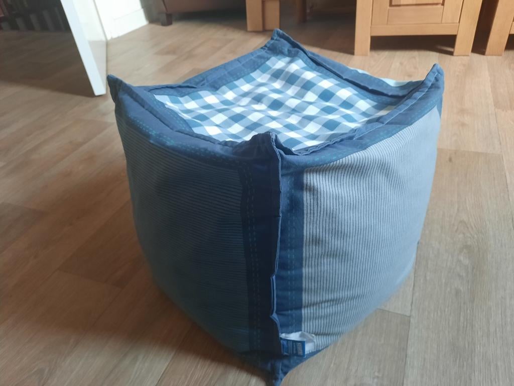 Leuke zitzak voor kinderen - blauw/grijs met sterren, Ophalen of Verzenden, Gebruikt, Blauw, Zitzak