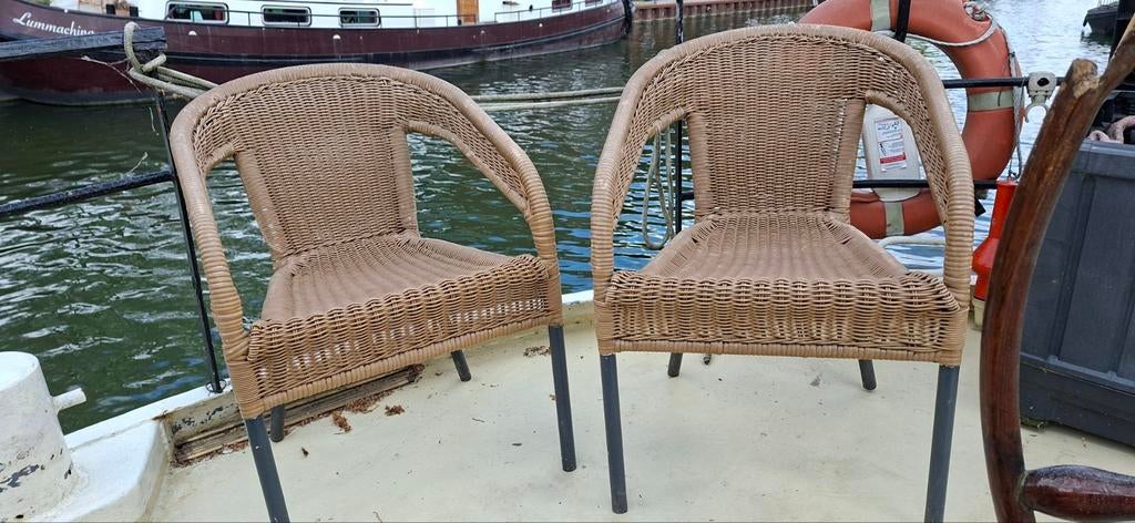 4 Tuinstoelen, Ophalen, Kunststof