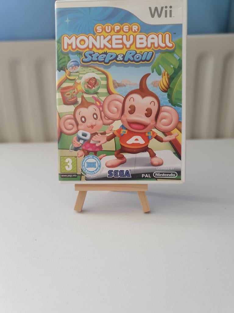 Super Monkey Ball Step & Roll - Wii (Gebruikt), Spelcomputers en Games, Games | Nintendo Wii, Gebruikt, Avontuur en Actie, 1 speler