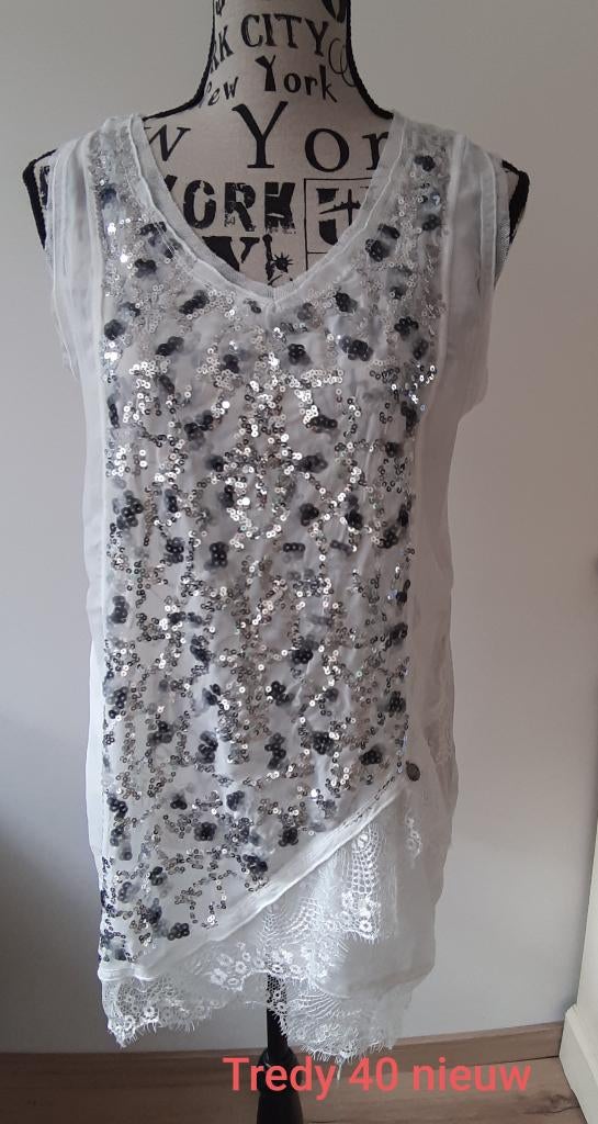 Nieuwe witte top van Tredy maat 40, Kleding | Dames, Tops, Maat 38/40 (M), Wit, Tredy, Nieuw