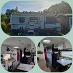 Benzine camper '90,apk 6-2027,hefbed,stapelbed,vaste zithoek, Particulier, Rondzit, Koelkast