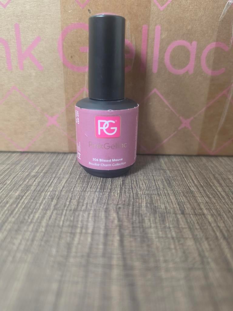 Pink gellac 306 blissed mauve, Ophalen of Verzenden, Gebruikt, Handen en Nagels, Make-up