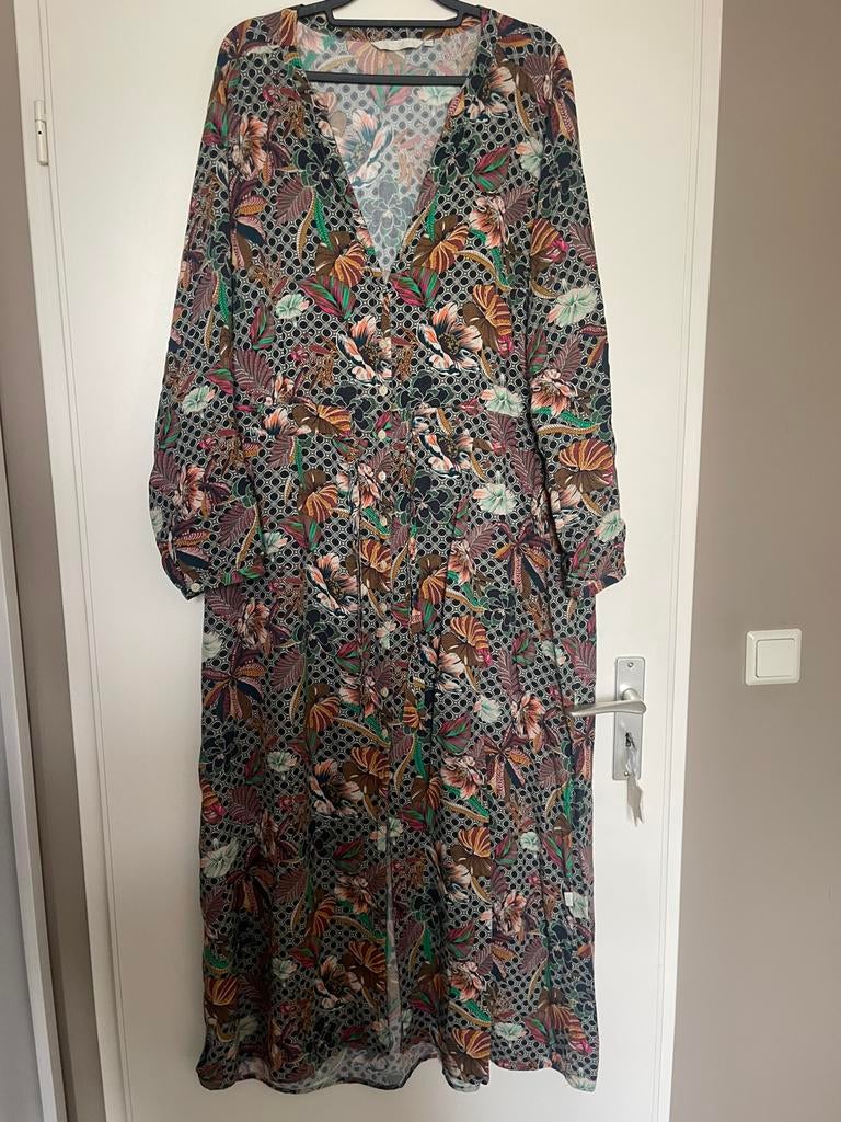 Didi kleurige  maxi jurk maat 46, Kleding | Dames, Grote Maten, Ophalen of Verzenden, Zo goed als nieuw, Zwart, Jurk