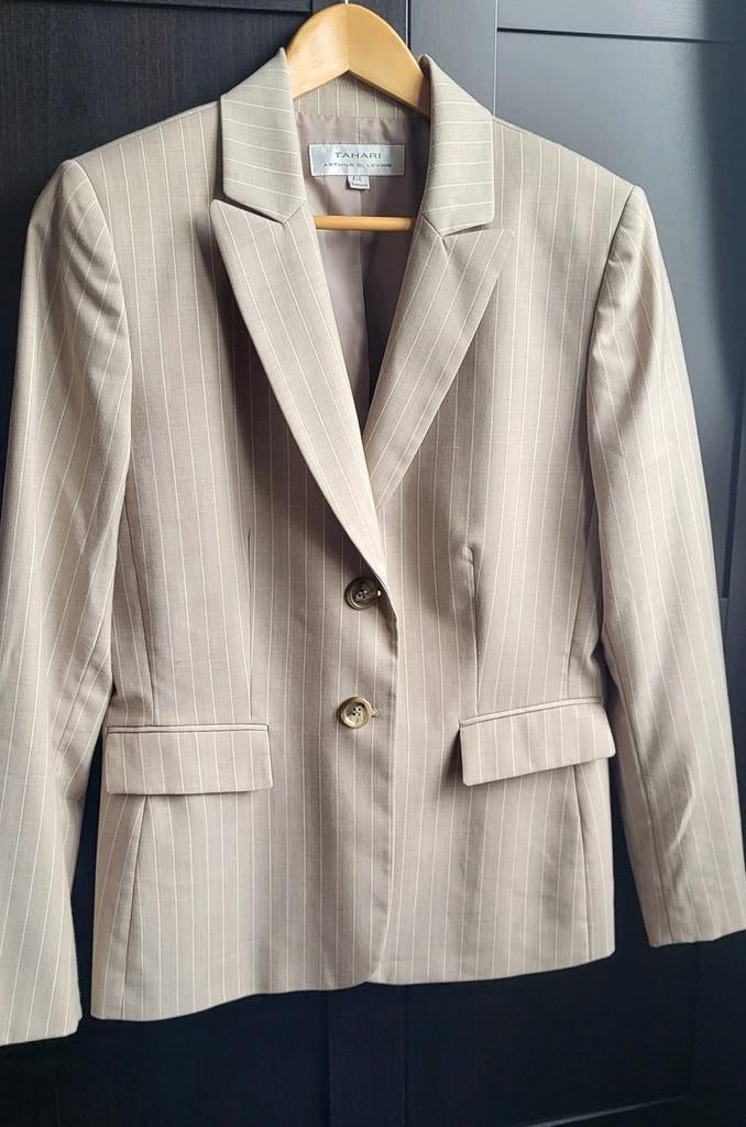 Colbert maat M, Kleding | Dames, Maat 38/40 (M), Tahari, Beige, Ophalen of Verzenden