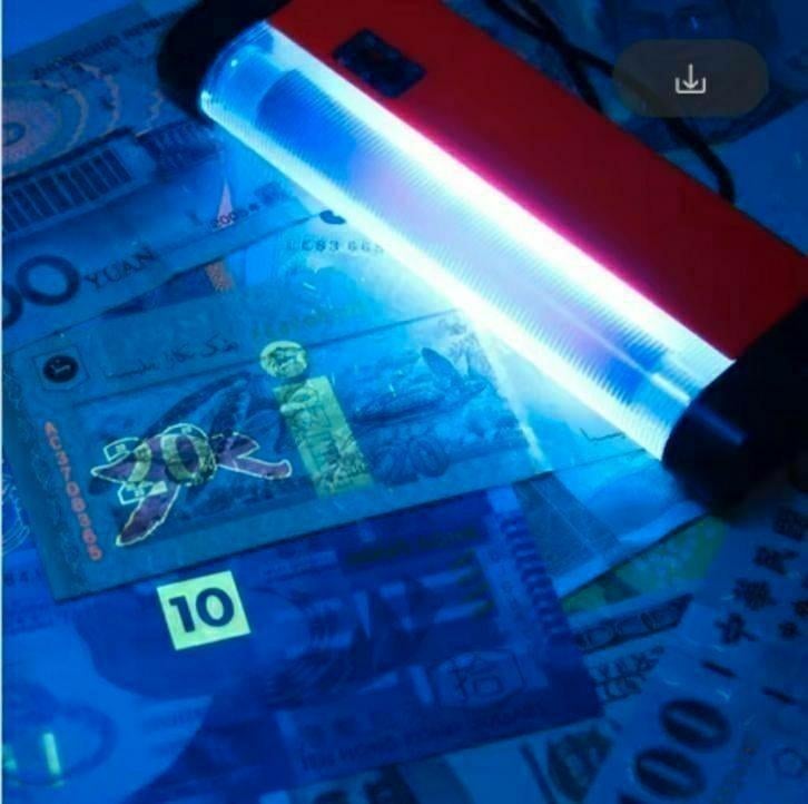 Vals geld detector draagbare UV-Lamp, Postzegels en Munten, Ophalen of Verzenden