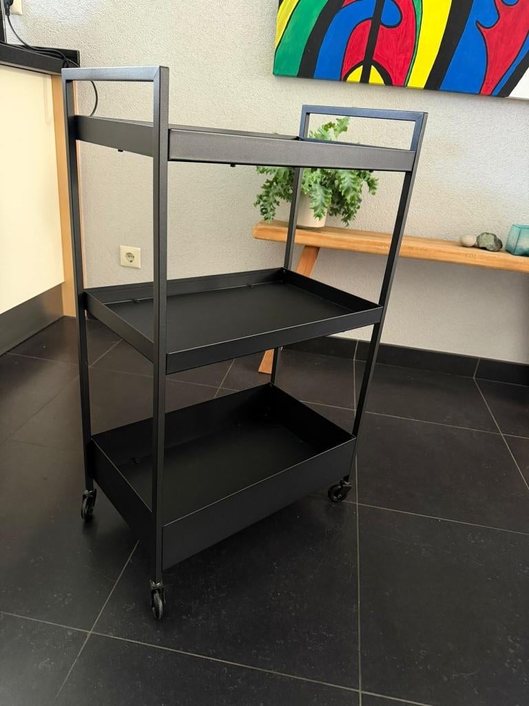 keukentrolley zwart, Huis en Inrichting, Ophalen, Zo goed als nieuw