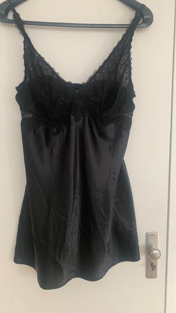 Mooie slipdress, mt 44/46, Kleding | Dames, Ophalen of Verzenden, Zwart, Nachtkleding