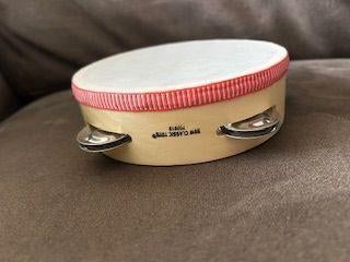 Tamboerijn Met Slagvel en 4 Cimbaaltjes, Ophalen, Zo goed als nieuw